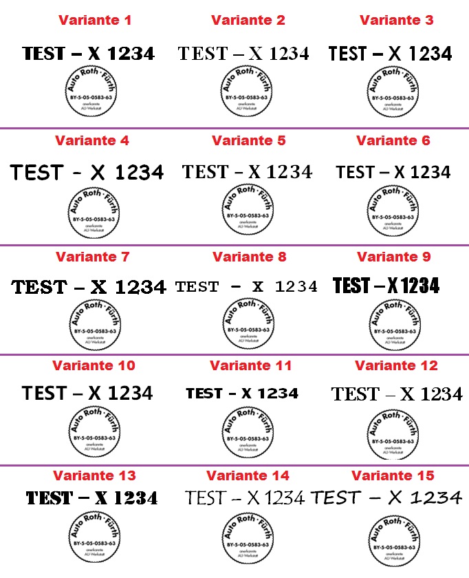 Besondere schriftarten